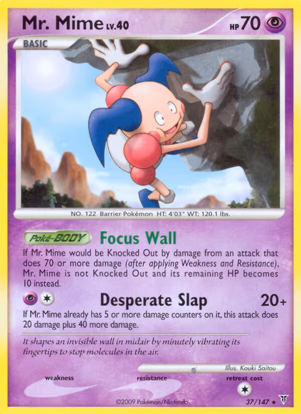 Mr. Mime 37/147 Pokemon card