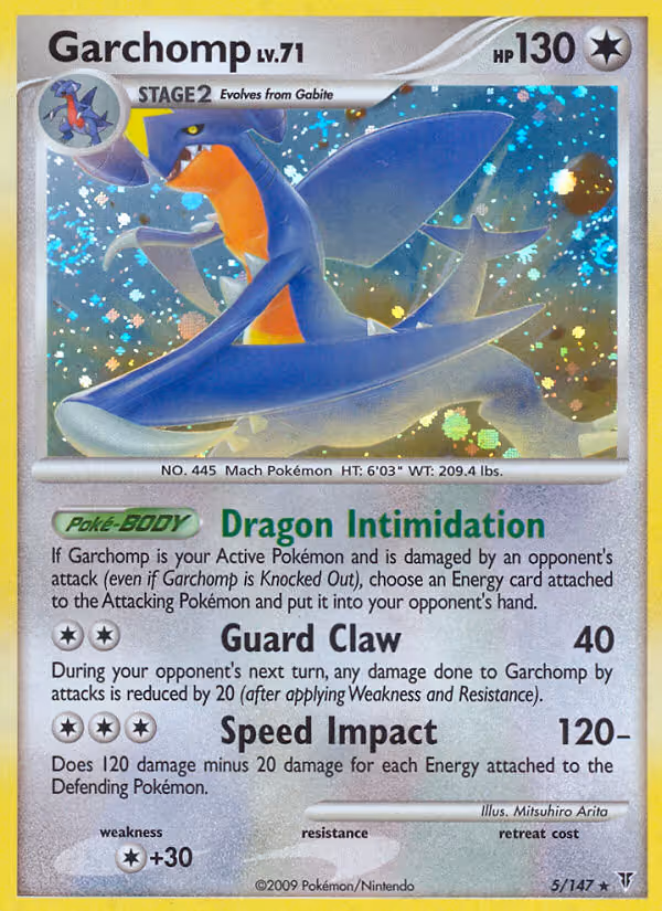 Garchomp 5/147 Pokemon card