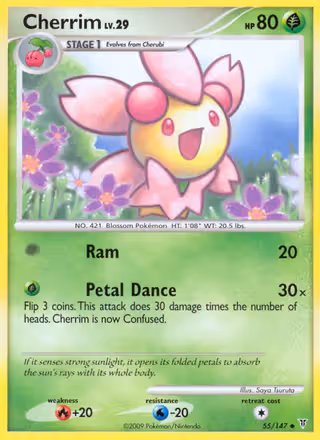 Cherrim 55/147 Pokemon card