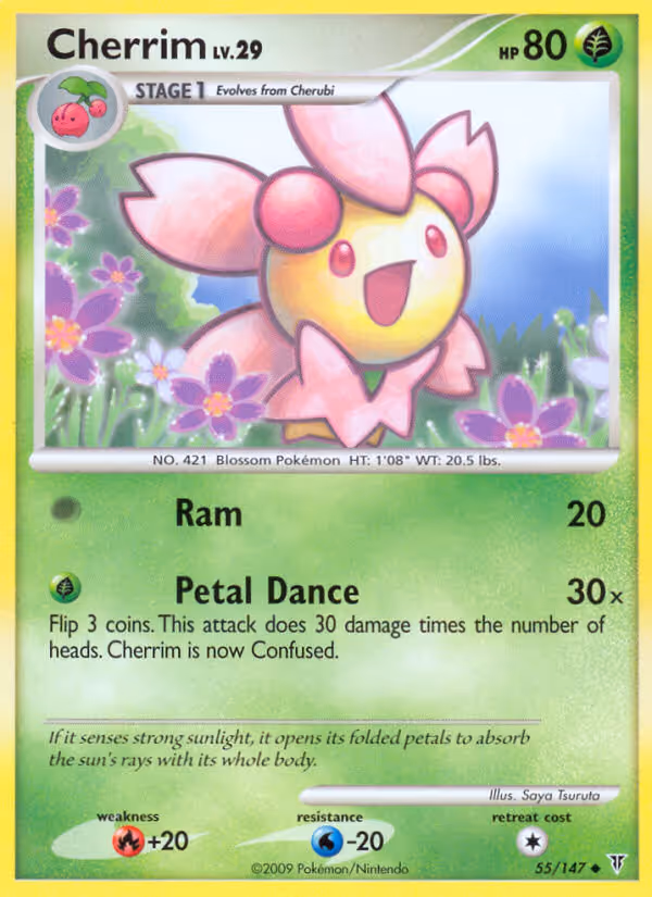 Cherrim 55/147 Pokemon card
