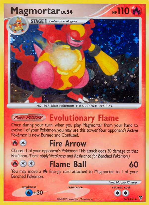 Magmortar 6/147 Pokemon card