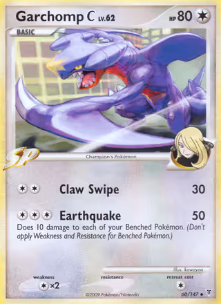 Garchomp C 60/147 Pokemon card