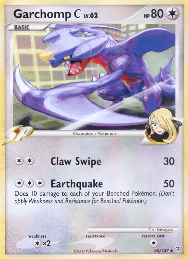 Garchomp C 60/147 Pokemon card