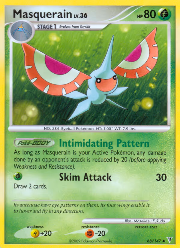 Masquerain 68/147 Pokemon card