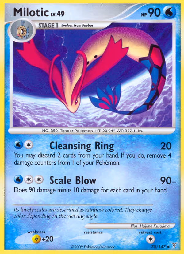 Milotic 70/147 Pokemon card