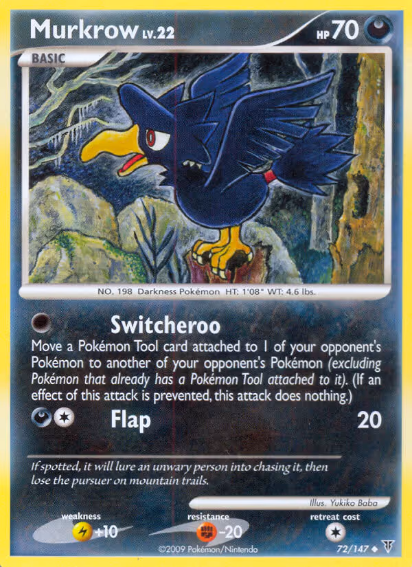 Murkrow 72/147 Pokemon card