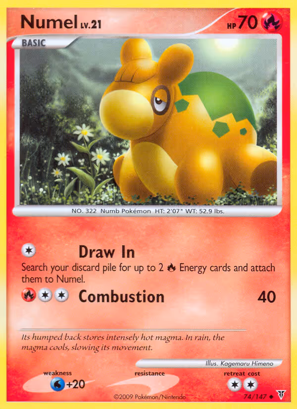 Numel 74/147 Pokemon card