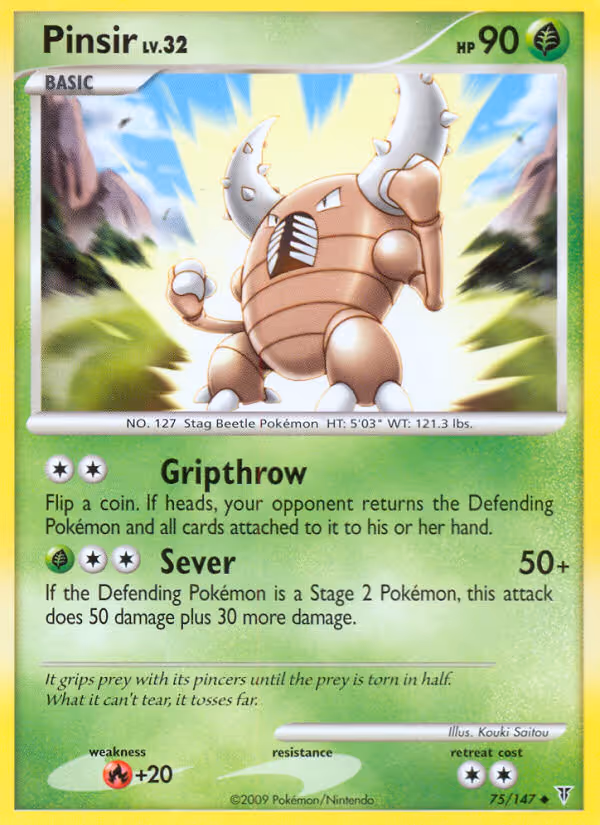 Pinsir 75/147 Pokemon card