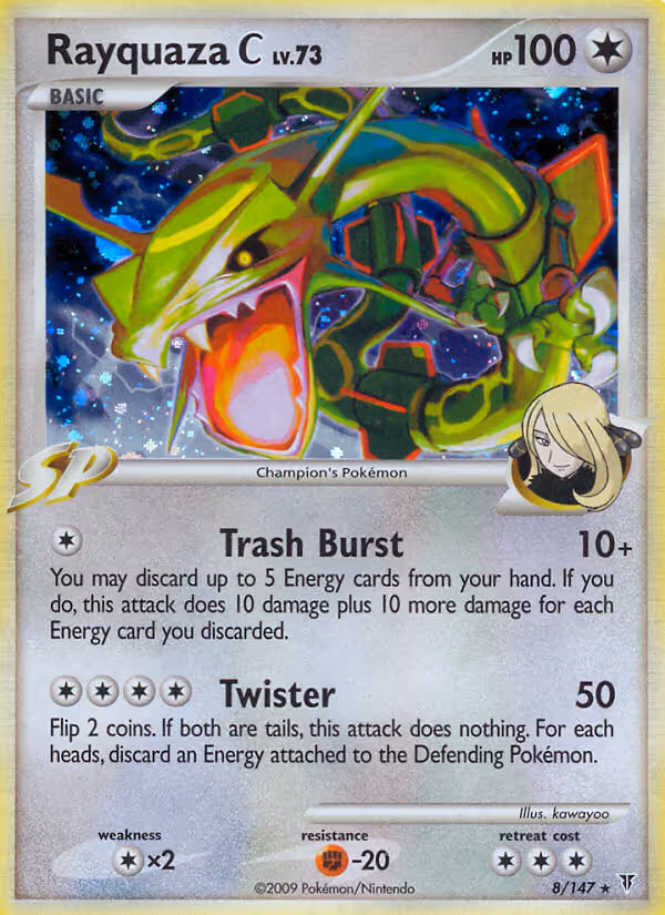 Rayquaza C 8/147 Pokemon card