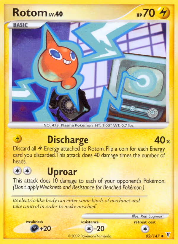 Rotom 82/147 Pokemon card
