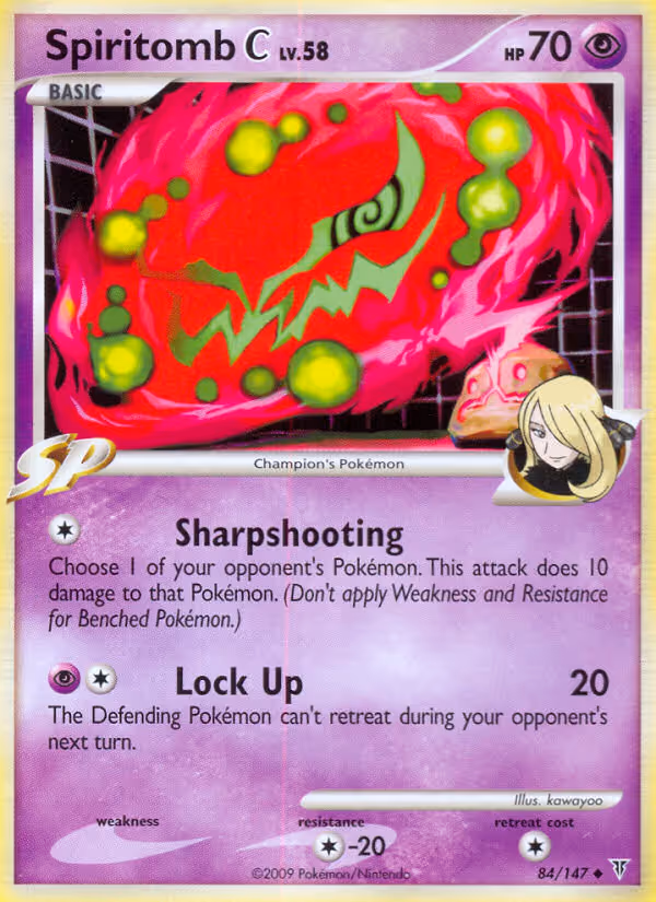 Spiritomb C 84/147 Pokemon card