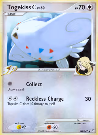 Togekiss C 86/147 Pokemon card