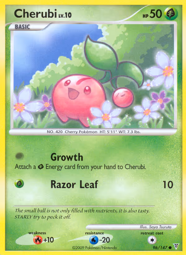 Cherubi 96/147 Pokemon card