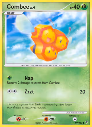 Combee 99/147 Pokemon card