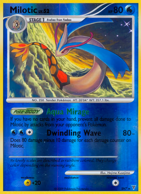 Milotic SH7 Pokemon card