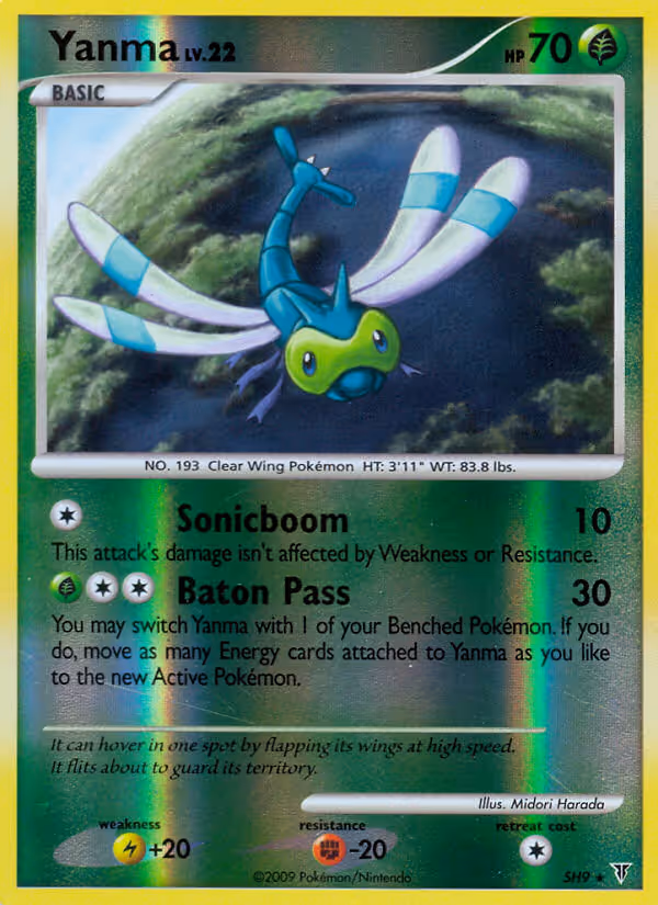 Yanma SH9 Pokemon card