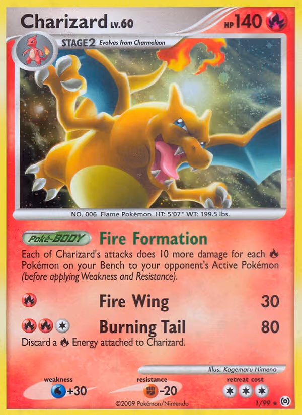 Charizard 1/99 Pokemon card