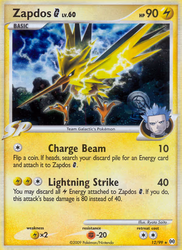 Zapdos 12/99 Pokemon card