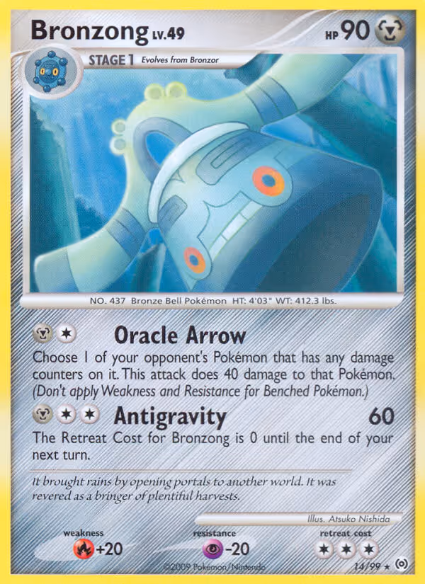 Bronzong 14/99 Pokemon card