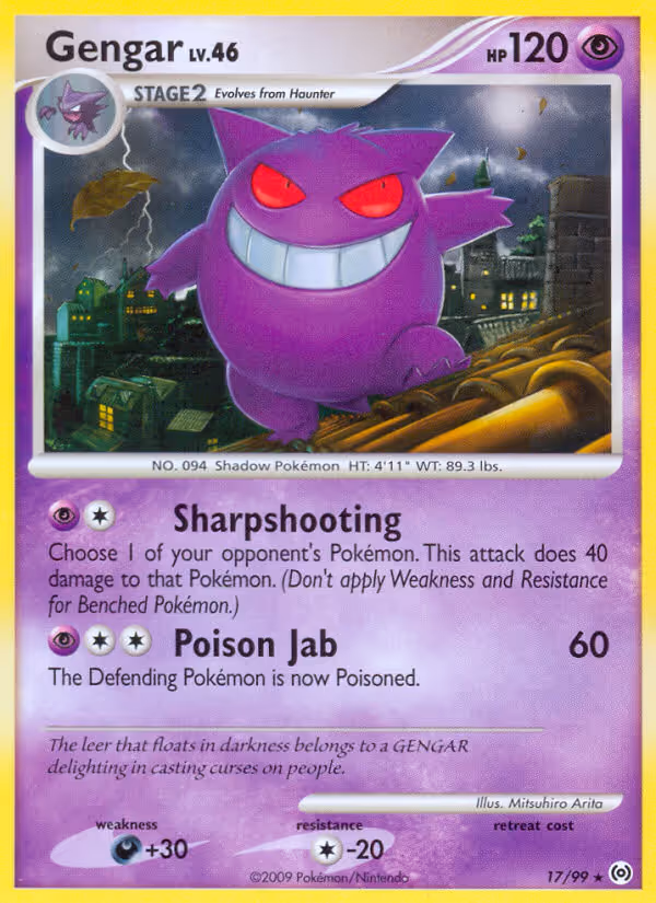 Gengar 17/99 Pokemon card