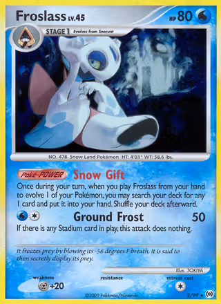 Froslass 2/99 Pokemon card