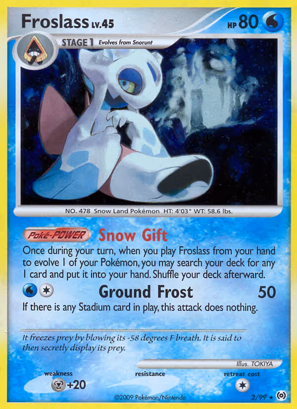 Froslass 2/99 Pokemon card