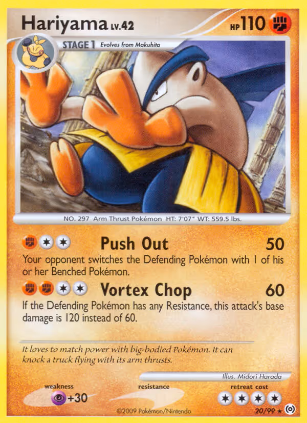 Hariyama 20/99 Pokemon card