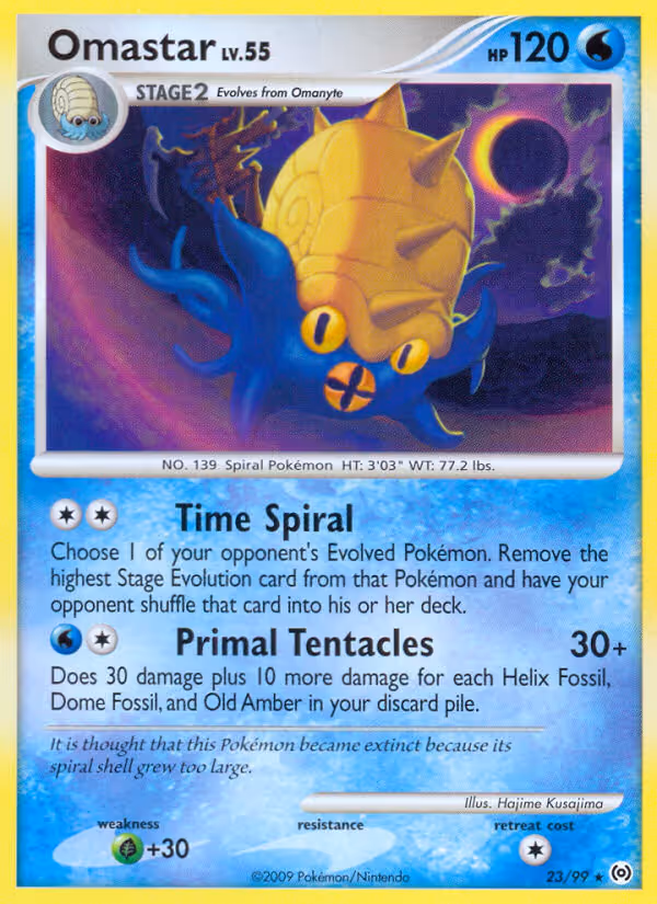 Omastar 23/99 Pokemon card