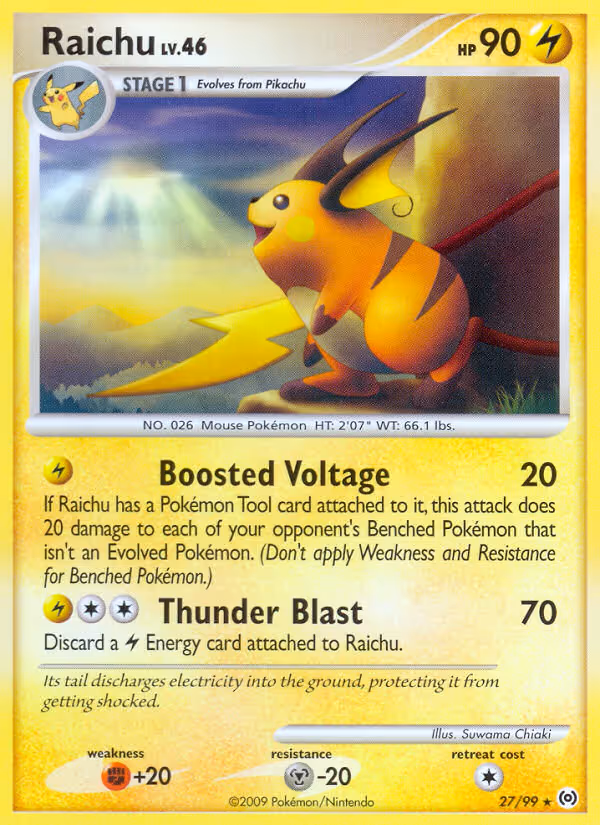 Raichu 27/99 Pokemon card