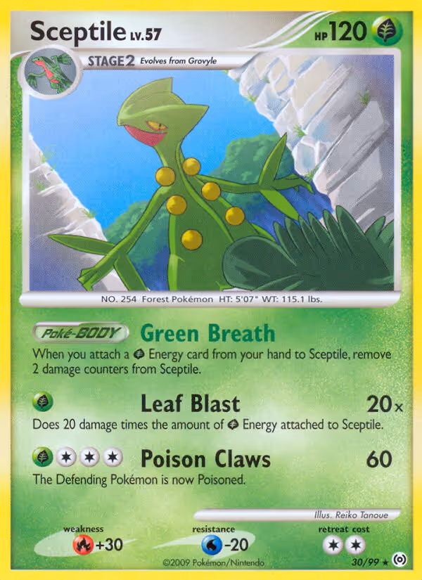 Sceptile 30/99 Pokemon card