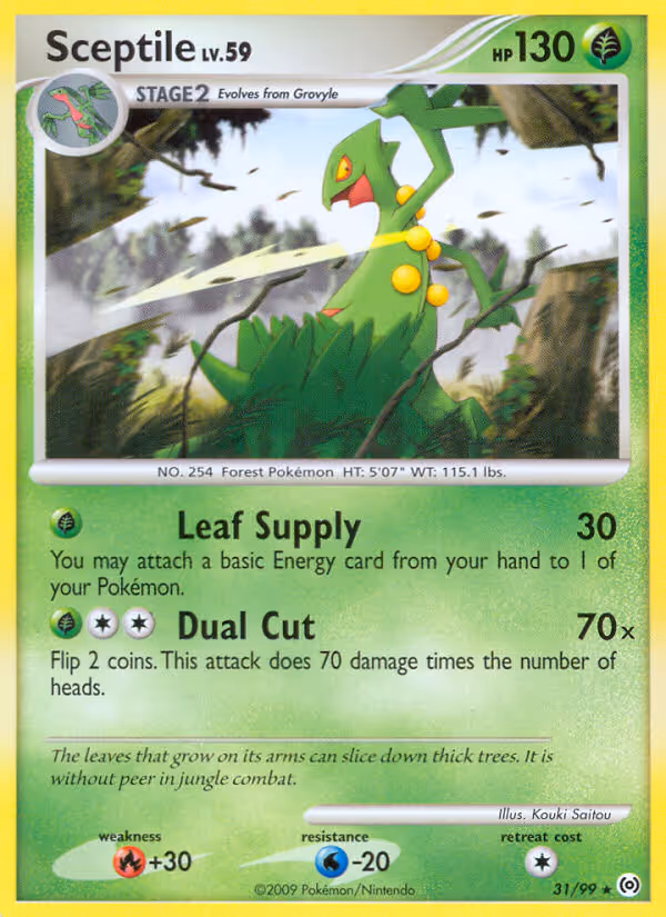 Sceptile 31/99 Pokemon card