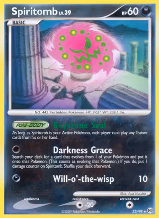 Spiritomb 32/99 Pokemon card