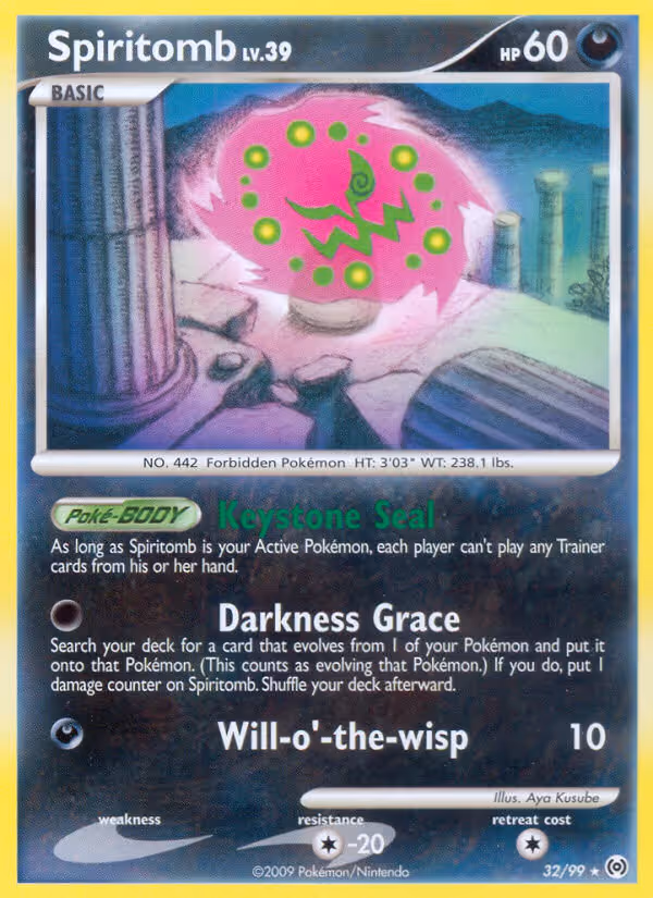 Spiritomb 32/99 Pokemon card