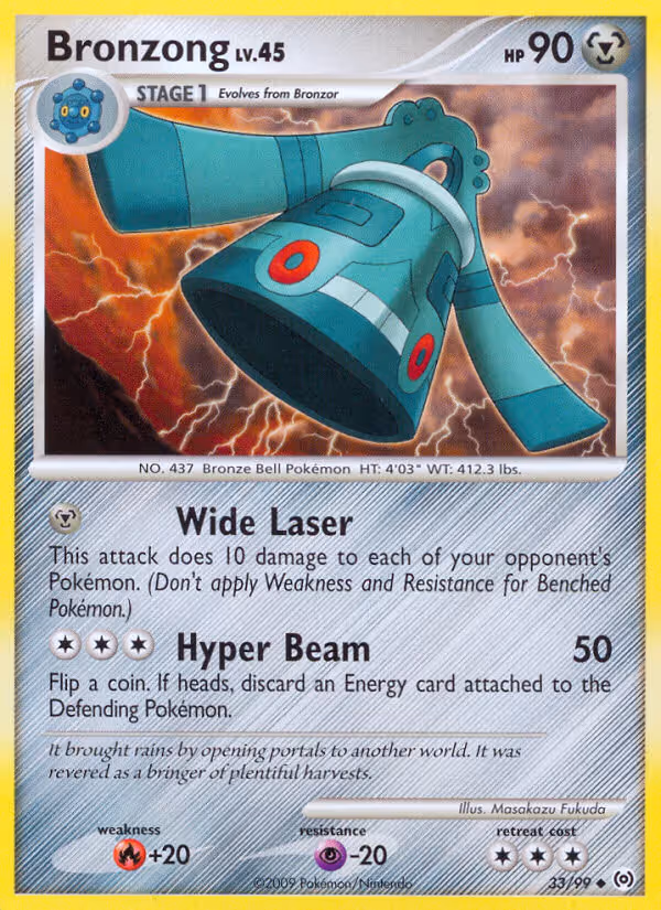 Bronzong 33/99 Pokemon card