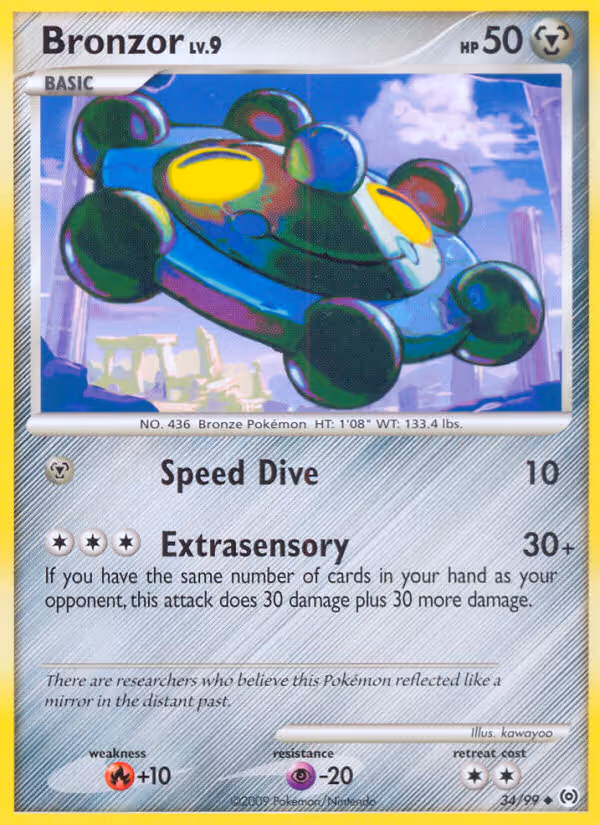 Bronzor 34/99 Pokemon card