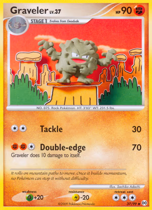 Graveler 37/99 Pokemon card