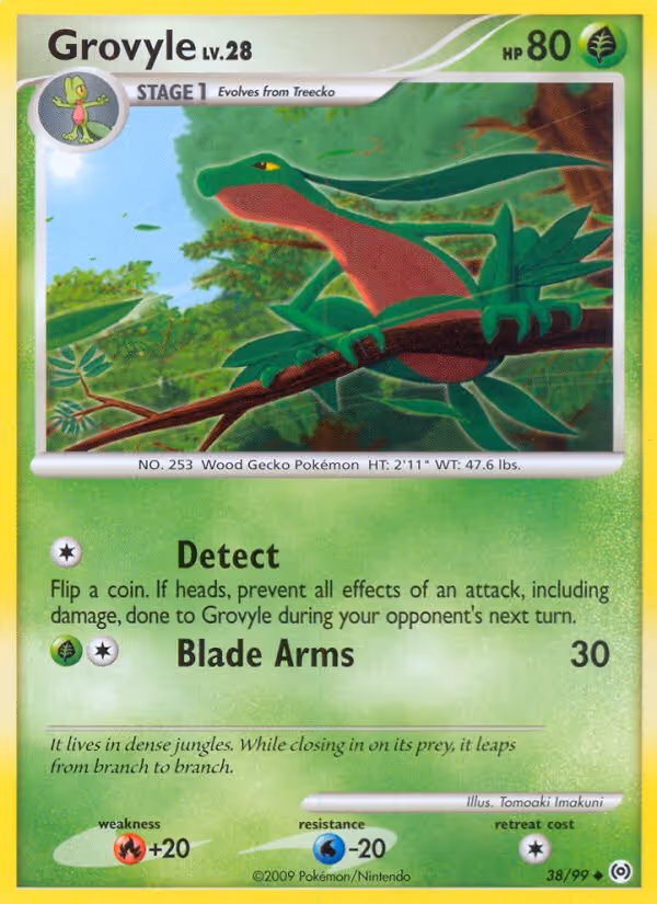 Grovyle 38/99 Pokemon card