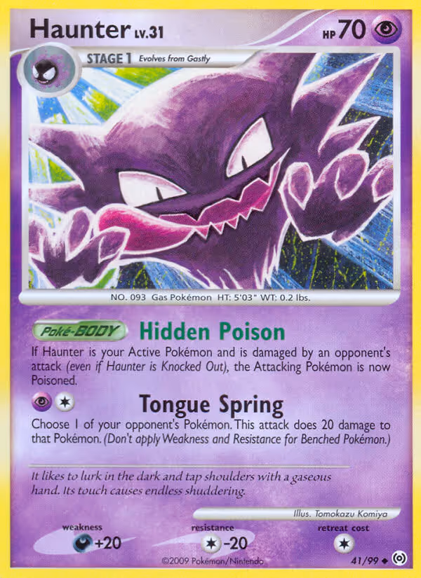 Haunter 41/99 Pokemon card