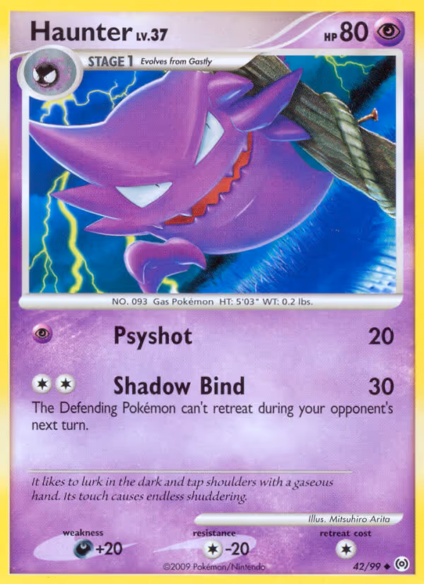 Haunter 42/99 Pokemon card