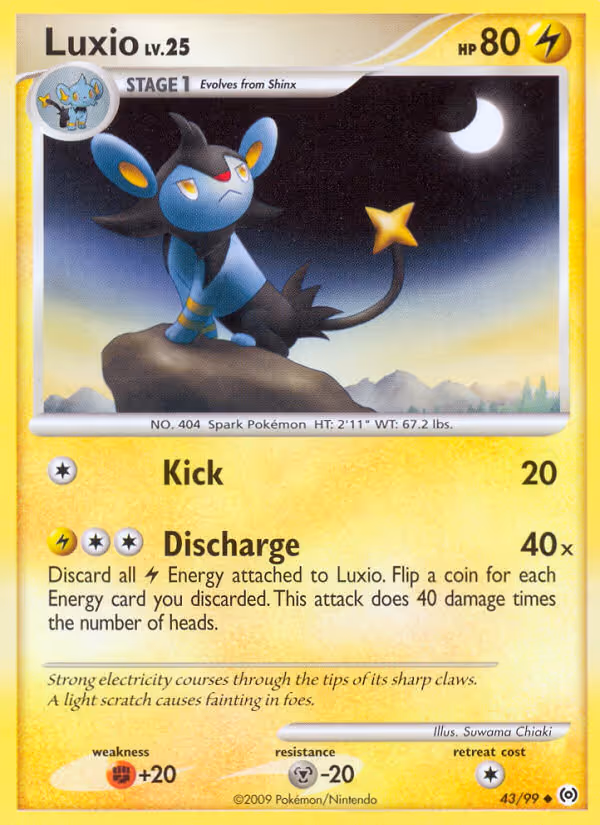 Luxio 43/99 Pokemon card