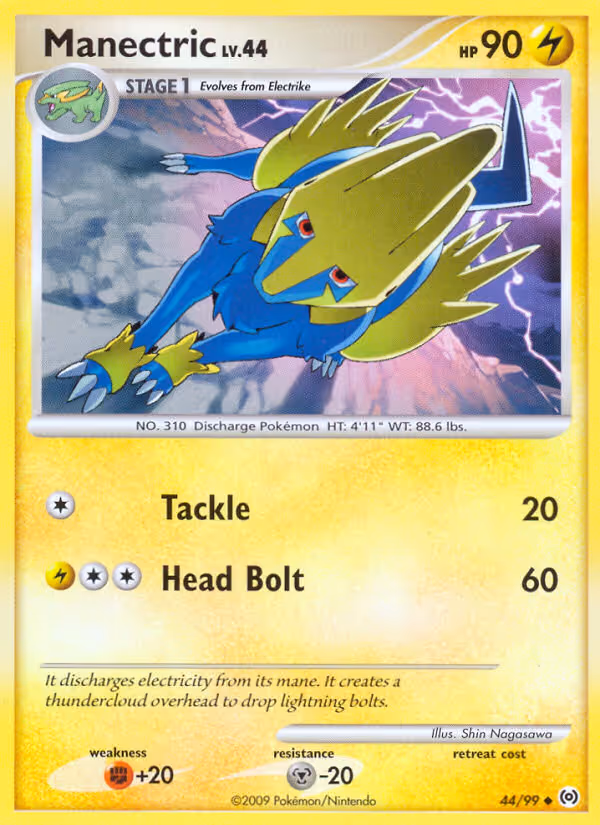 Manectric 44/99 Pokemon card