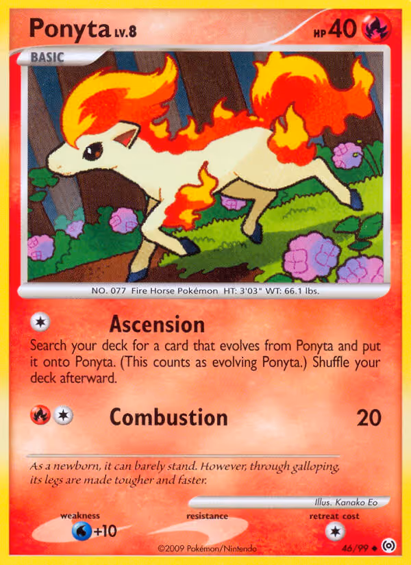 Ponyta 46/99 Pokemon card