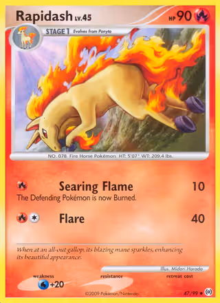 Rapidash 47/99 Pokemon card