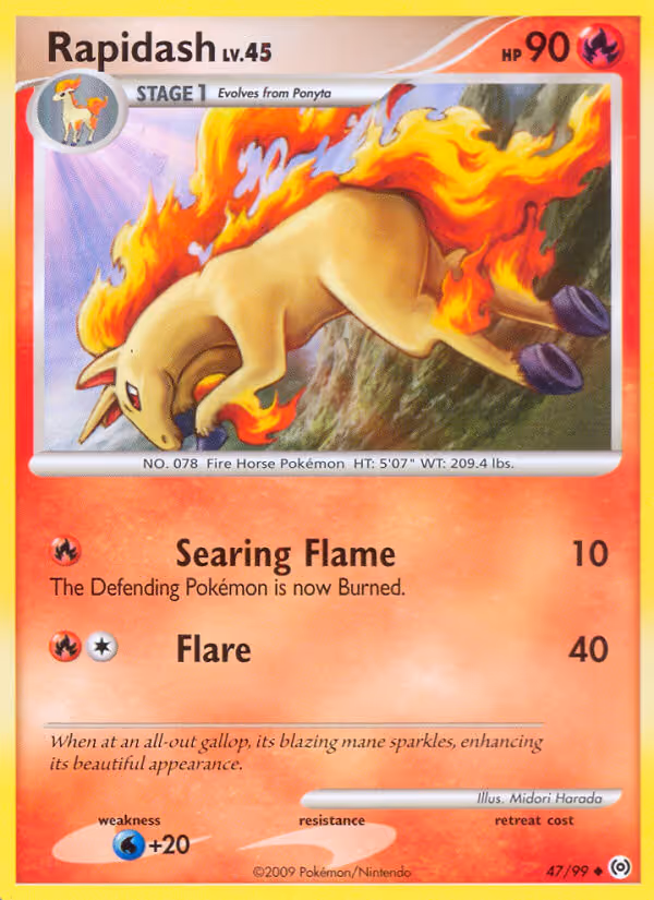 Rapidash 47/99 Pokemon card