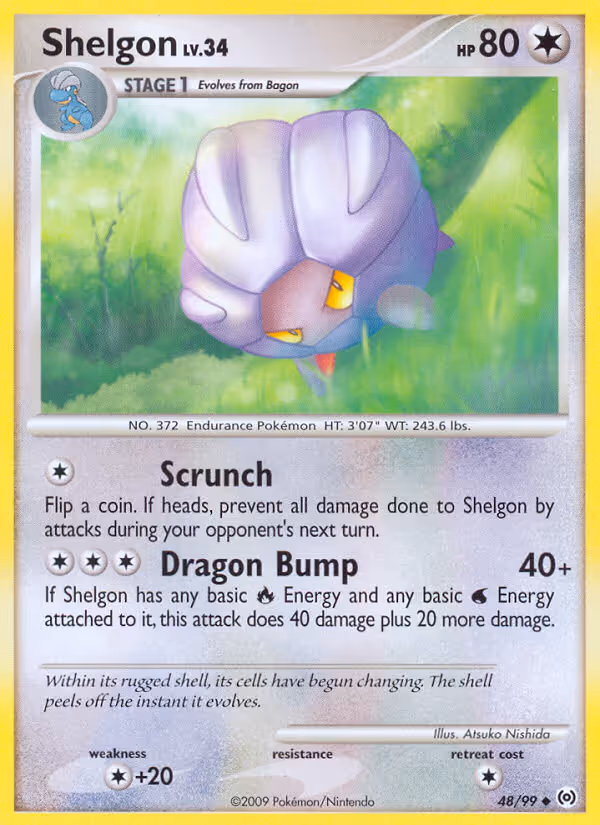 Shelgon 48/99 Pokemon card