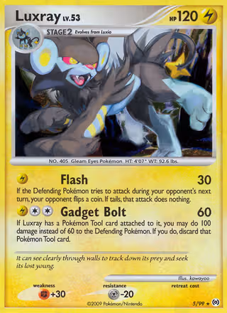 Luxray 5/99 Pokemon card