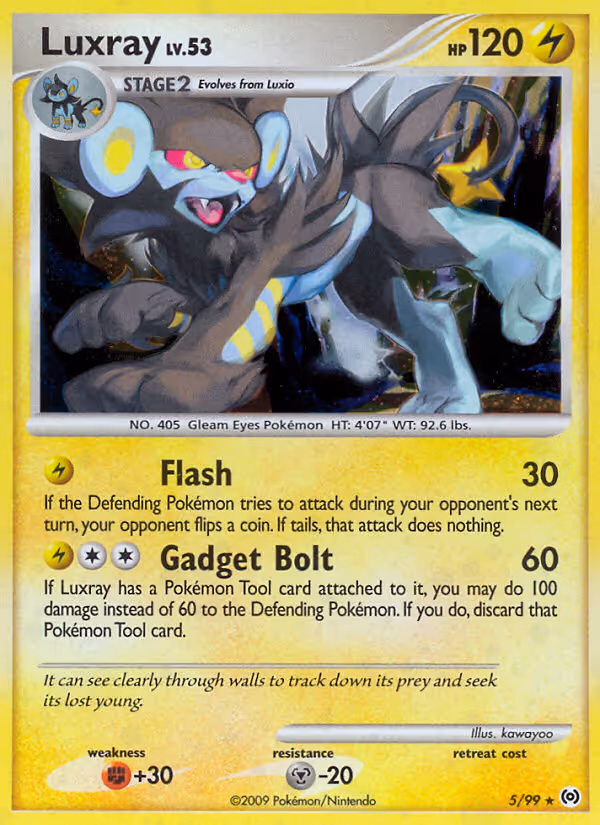Luxray 5/99 Pokemon card