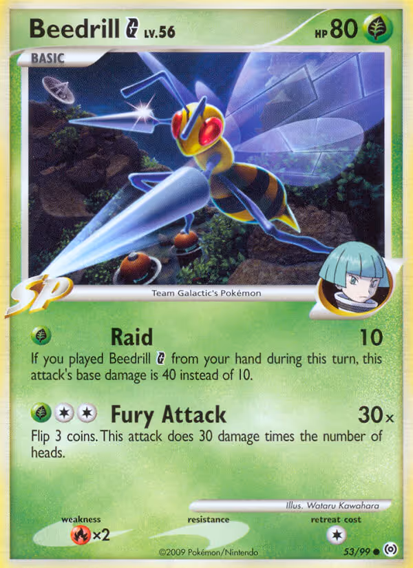 Beedrill 53/99 Pokemon card