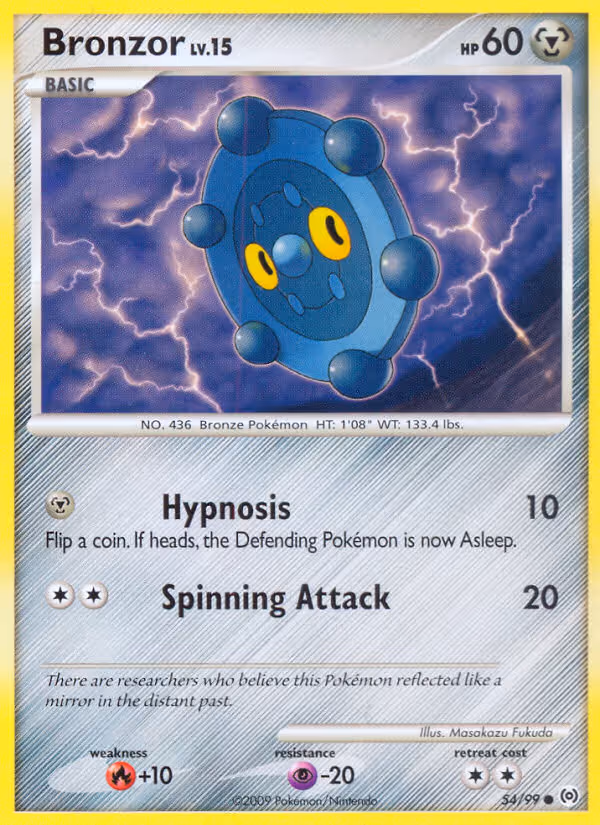 Bronzor 54/99 Pokemon card