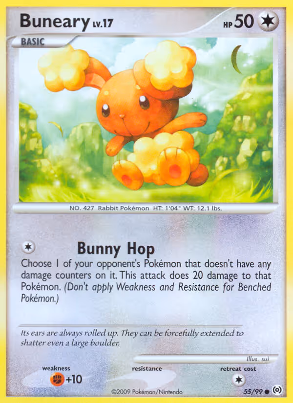 Buneary 55/99 Pokemon card